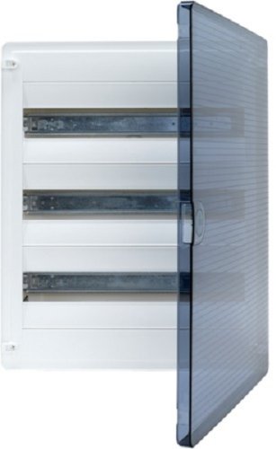 Бокс Hager Golf ЩРН-П-36 VS312TD (500x282x99мм) 3 ряда IP40 прозрачная дверца картинка 